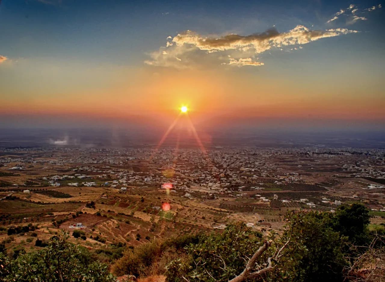 View over As-Suwayda city from Tal Ahmar, photographed by Shadi Alashkar on 5 October 2012.